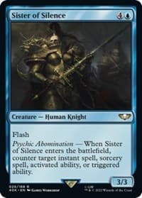 Sister of Silence (Surge Foil) - Universes Beyond: Warhammer 40,000 - Magic: The Gathering card