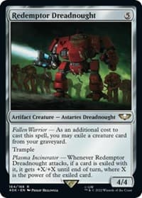 Redemptor Dreadnought (Surge Foil) - Universes Beyond: Warhammer 40,000 - Magic: The Gathering card