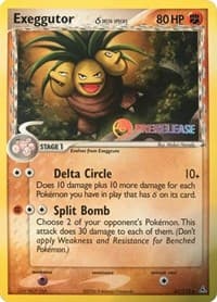 Exeggutor (Delta Species) - 41/110 (Prerelease) - Nintendo Promos - Pokemon card
