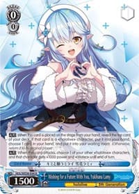 Wishing for a Future With You, Yukihana Lamy - hololive production Premium Booster - Weiss Schwarz card
