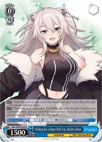 Wishing for a Future With You, Shishiro Botan - hololive production Premium Booster - Weiss Schwarz card