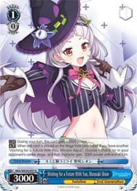 Wishing for a Future With You, Murasaki Shion - hololive production Premium Booster - Weiss Schwarz card