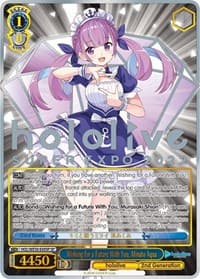 Wishing for a Future With You, Minato Aqua (SP) - hololive production Premium Booster - Weiss Schwarz card