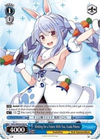 Wishing for a Future With You, Usada Pekora - hololive production Premium Booster - Weiss Schwarz card