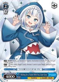 Wishing for a Future With You, Gawr Gura - hololive production Premium Booster - Weiss Schwarz card