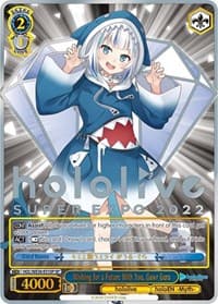 Wishing for a Future With You, Gawr Gura (SP) - hololive production Premium Booster - Weiss Schwarz card