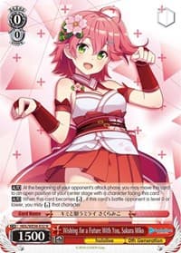 Wishing for a Future With You, Sakura Miko - hololive production Premium Booster - Weiss Schwarz card