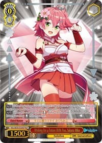 Wishing for a Future With You, Sakura Miko (HLP) - hololive production Premium Booster - Weiss Schwarz card