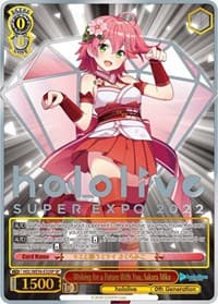 Wishing for a Future With You, Sakura Miko (SP) - hololive production Premium Booster - Weiss Schwarz card