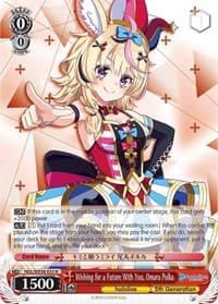 Wishing for a Future With You, Omaru Polka - hololive production Premium Booster - Weiss Schwarz card