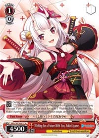 Wishing for a Future With You, Nakiri Ayame - hololive production Premium Booster - Weiss Schwarz card