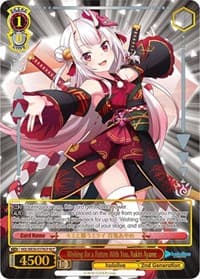 Wishing for a Future With You, Nakiri Ayame (HLP) - hololive production Premium Booster - Weiss Schwarz card