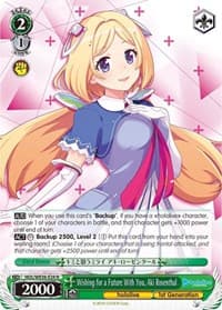 Wishing for a Future With You, Aki Rosenthal - hololive production Premium Booster - Weiss Schwarz card