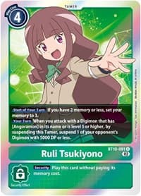 Ruli Tsukiyono - Xros Encounter - Digimon Card Game card