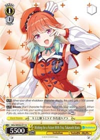 Wishing for a Future With You, Takanashi Kiara - hololive production Premium Booster - Weiss Schwarz card