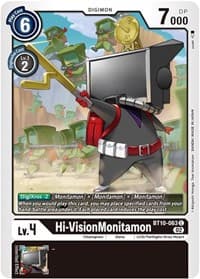 Hi-VisionMonitamon - Xros Encounter - Digimon Card Game card