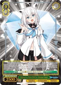 Wishing for a Future With You, Shirakami Fubuki (HLP) - hololive production Premium Booster - Weiss Schwarz card