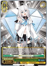 Wishing for a Future With You, Shirakami Fubuki (SP) - hololive production Premium Booster - Weiss Schwarz card