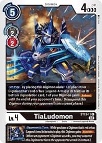 TiaLudomon - Starter Deck 13: Ragnaloardmon - Digimon Card Game card