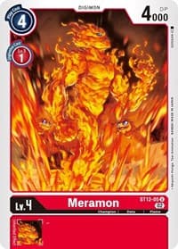Meramon - Starter Deck 12: Jesmon - Digimon Card Game card