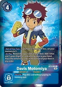 Davis Motomiya (Alternate Art) - Starter Deck 12: Jesmon - Digimon Card Game card