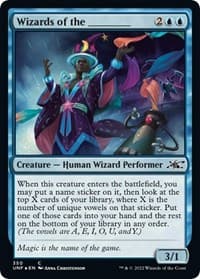 Wizards of the _______ - Unfinity - Magic: The Gathering card