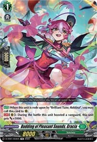 Budding of Pleasant Sounds, Gracia - D-TD01: Urara Haneyama -Bandmaster of Blossoming Bonds- - Cardfight Vanguard card