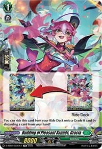 Budding of Pleasant Sounds, Gracia (Tutorial Card) - D-TD01: Urara Haneyama -Bandmaster of Blossoming Bonds- - Cardfight Vanguard card
