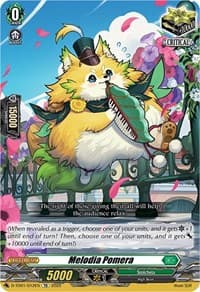 Melodia Pomera - D-TD01: Urara Haneyama -Bandmaster of Blossoming Bonds- - Cardfight Vanguard card