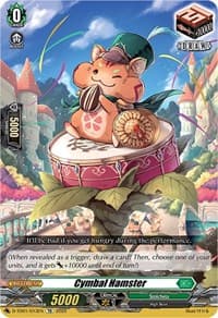 Cymbal Hamster - D-TD01: Urara Haneyama -Bandmaster of Blossoming Bonds- - Cardfight Vanguard card