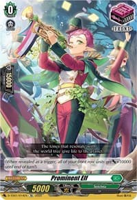 Prominent Elf - D-TD01: Urara Haneyama -Bandmaster of Blossoming Bonds- - Cardfight Vanguard card