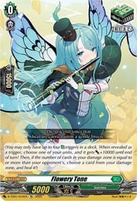 Flowery Tone - D-TD01: Urara Haneyama -Bandmaster of Blossoming Bonds- - Cardfight Vanguard card