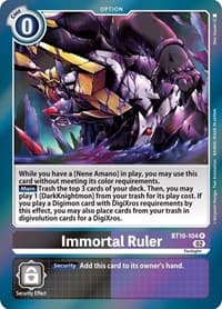 Immortal Ruler - Xros Encounter - Digimon Card Game card