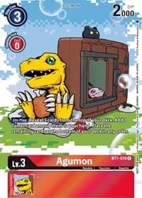 Agumon - BT1-010 (25th Special Memorial Pack) - Release Special Booster 1.0 - Digimon Card Game card
