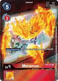 Meramon (25th Special Memorial Pack) - Battle of Omni - Digimon Card Game card