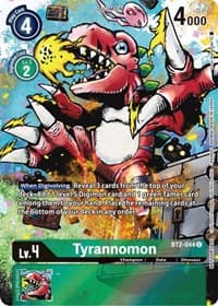 Tyrannomon - BT2-044 (25th Special Memorial Pack) - Release Special Booster 1.0 - Digimon Card Game card