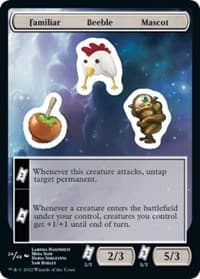 Familiar Beeble Mascot - Unfinity - Magic: The Gathering card