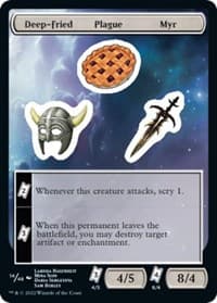 Deep-Fried Plague Myr - Unfinity - Magic: The Gathering card