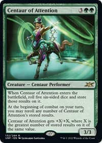 Centaur of Attention - Unfinity - Magic: The Gathering card