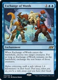 Exchange of Words - Unfinity - Magic: The Gathering card
