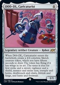 D00-DL, Caricaturist - Unfinity - Magic: The Gathering card