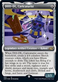 D00-DL, Caricaturist (Showcase) - Unfinity - Magic: The Gathering card