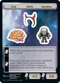 Cool Fluffy Loxodon - Unfinity - Magic: The Gathering card
