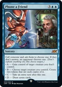 Phone a Friend - Unfinity - Magic: The Gathering card