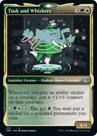 Tusk and Whiskers (Showcase) - Unfinity - Magic: The Gathering card