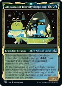 Ambassador Blorpityblorpboop (Showcase) (Galaxy Foil) - Unfinity - Magic: The Gathering card