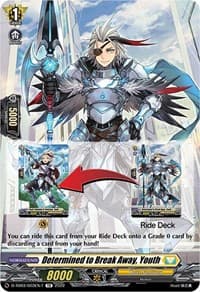 Determined to Break Away, Youth (Tutorial Card) - D-TD03: Raika Koshiba -Skyfall Executors- - Cardfight Vanguard card