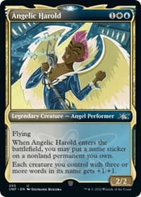 Angelic Harold (Showcase) - Unfinity - Magic: The Gathering card