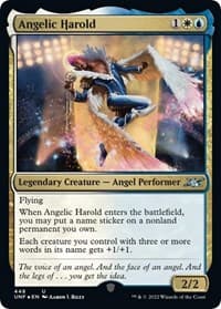 Angelic Harold (Galaxy Foil) - Unfinity - Magic: The Gathering card