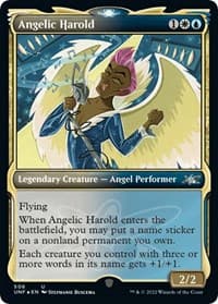 Angelic Harold (Showcase) (Galaxy Foil) - Unfinity - Magic: The Gathering card